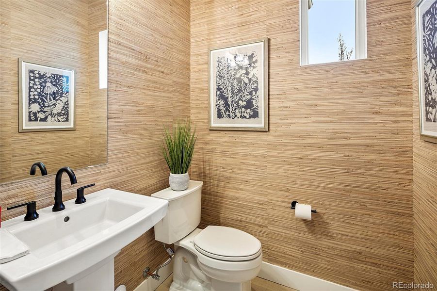 Main floor half bathroom Main floor half bathroom