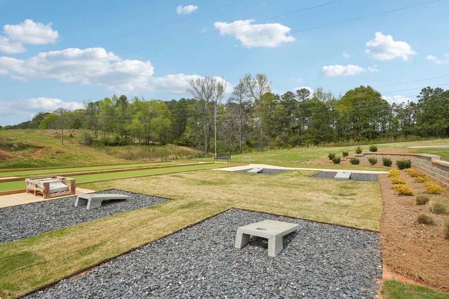 Casteel Cornhole Courts with HOA Community Membership