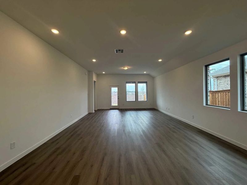 Open Living-Dining Room Construction Progress