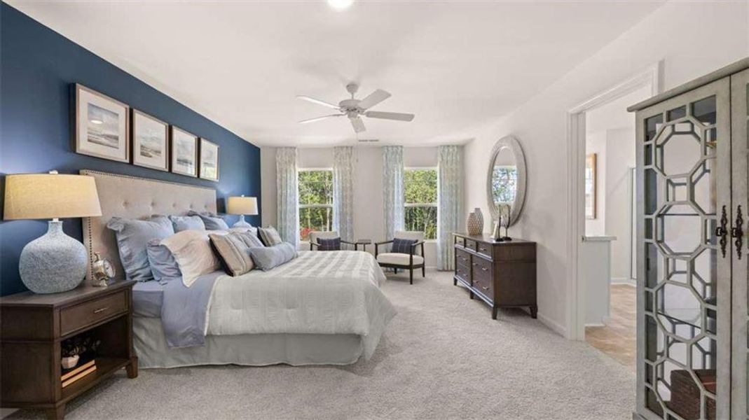 Furnished interior view inside a new home in Jackson Landing, Jefferson (Image 52). Furnished interior view inside a new home in Jackson Landing, Jefferson (Image 52).