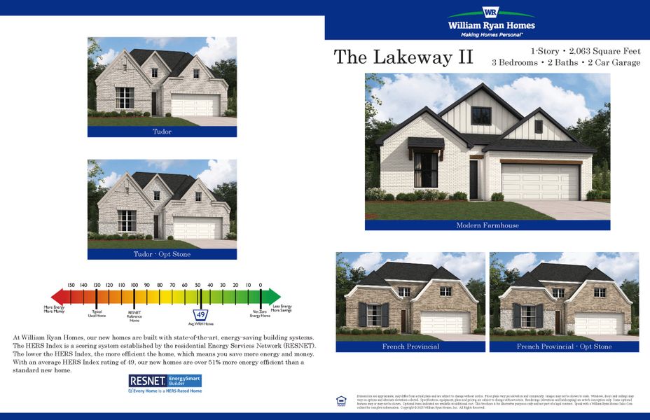 Image 7 representing the Lakeway II by William Ryan Homes in Wildflower Ranch, Fort Worth, TX.