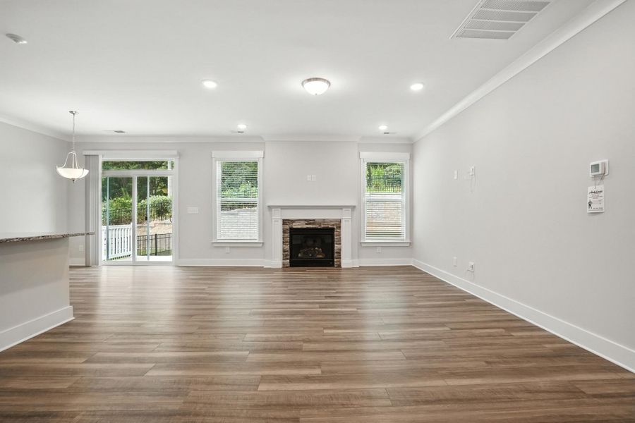 Spacious, unfurnished interior of a new home in Villas at Prestwick, Mooresville (Image 20). Spacious, unfurnished interior of a new home in Villas at Prestwick, Mooresville (Image 20).