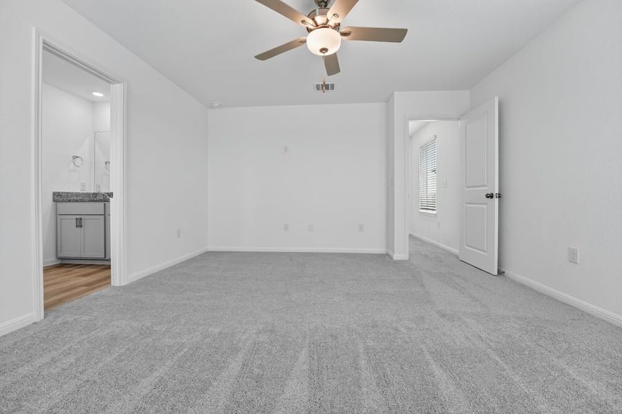 Representative unfurnished interior of a home built from the Sandgrouse by Taylor Morrison in Longview, Del Valle (Image 16). Representative unfurnished interior of a home built from the Sandgrouse by Taylor Morrison in Longview, Del Valle (Image 16).