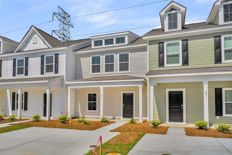 Front exterior of a new home in Lakeview Commons, Goose Creek, SC, highlighting curb appeal (Image 29).
