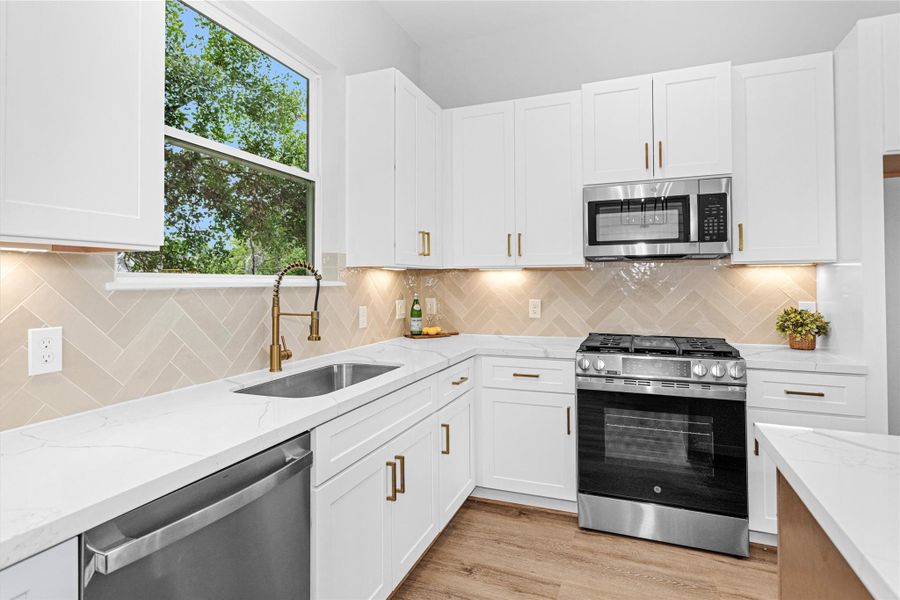 Furnished interior view inside a new home in , Houston (Image 18).