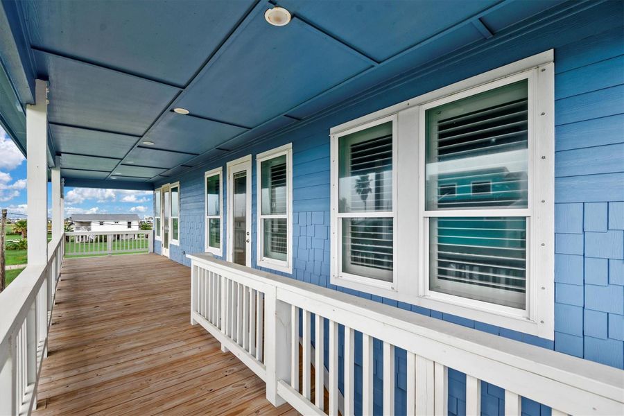 Enjoy the sea breeze off your covered patio.