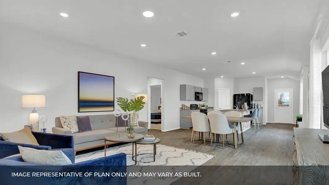 Furnished interior view inside a new home in Southgrove, Kyle (Image 4).