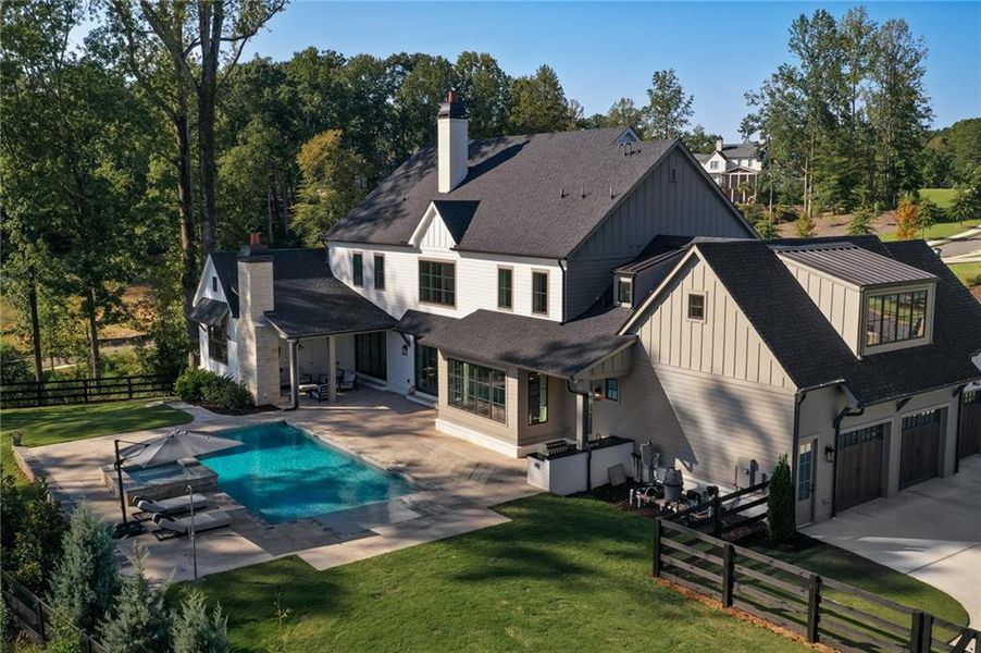 Front exterior of a new home in , Milton, GA, highlighting curb appeal (Image 19).