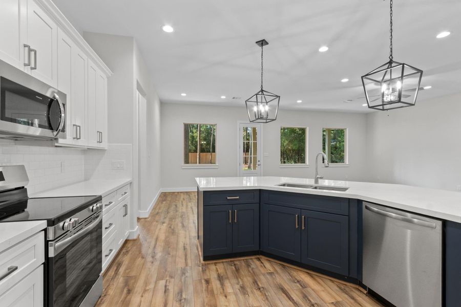 Furnished interior view inside a new home in , Magnolia (Image 4). Furnished interior view inside a new home in , Magnolia (Image 4).