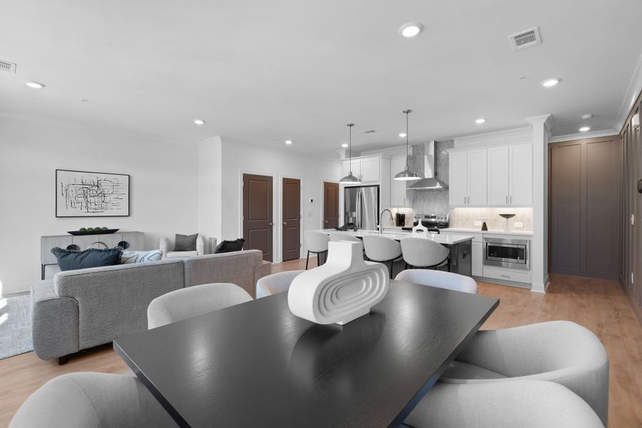Representative furnished interior of a home built from the The Oleander by The Providence Group in Market Square at Sawnee Village, Cumming (Image 25).