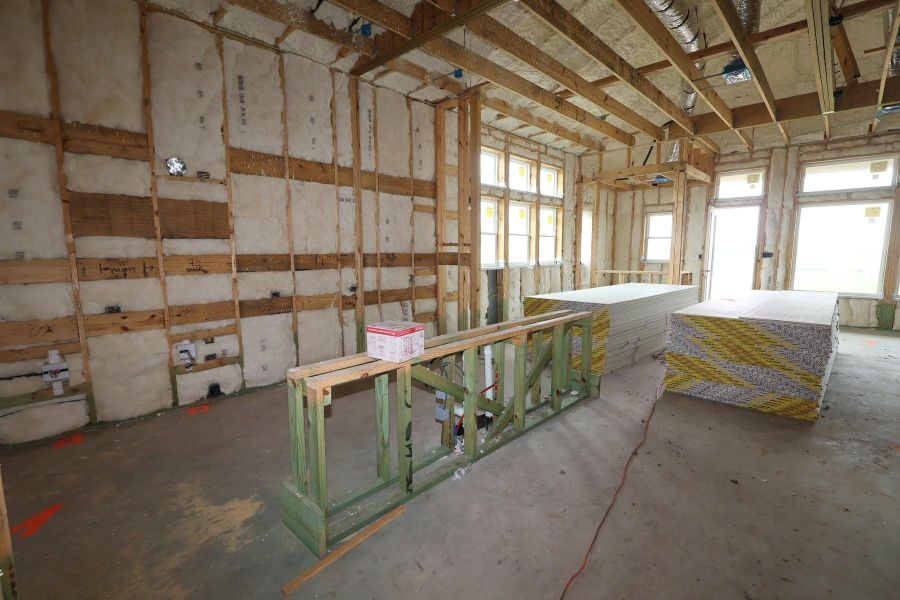 In-progress construction of a new home in Brookewater - Ascent Collection, Rosenberg, TX (Image 10).