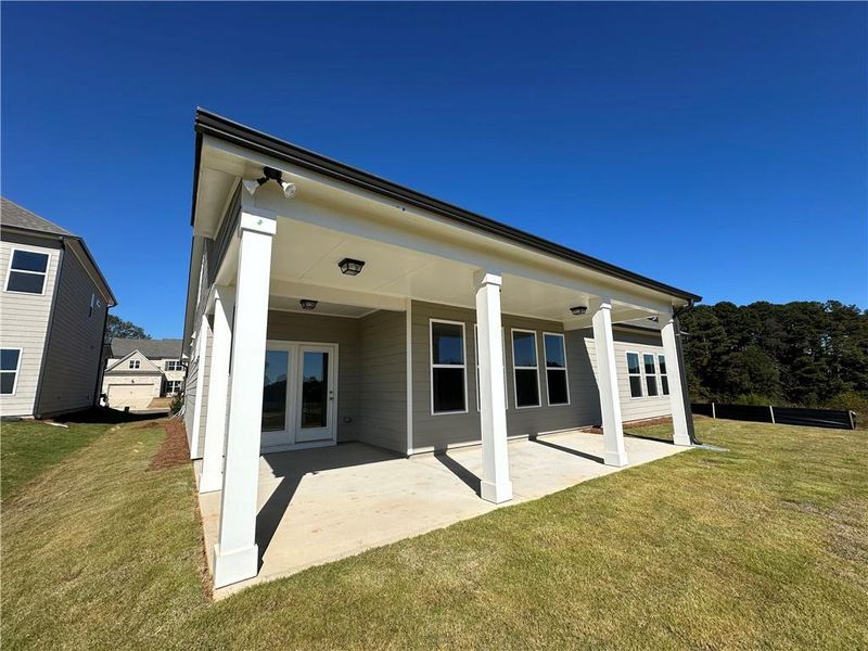 Exterior details and patio area of a home in Summerlin, Winder (Image 47).