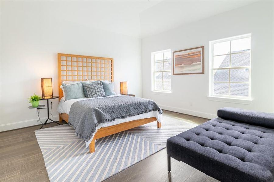 Primary suite with 2 large closets and 3 windows to make the morning even better!