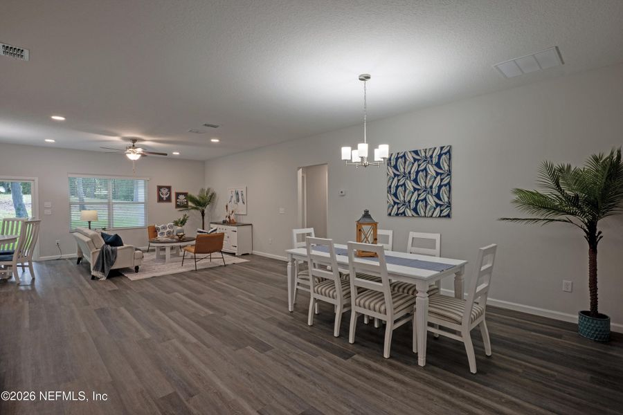 Furnished interior view inside a new home in , Jacksonville (Image 11).