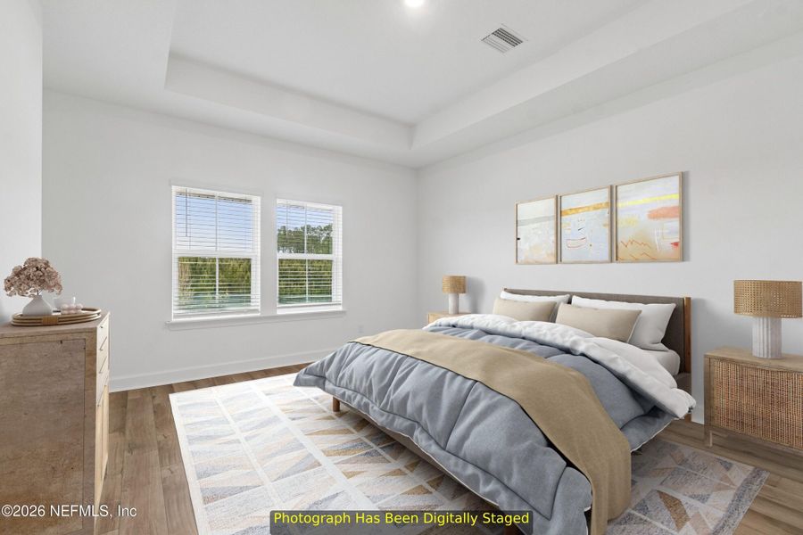 Furnished interior view inside a new home in Westerly Park at Wildlight - Courtyard Collection, Yulee (Image 10).