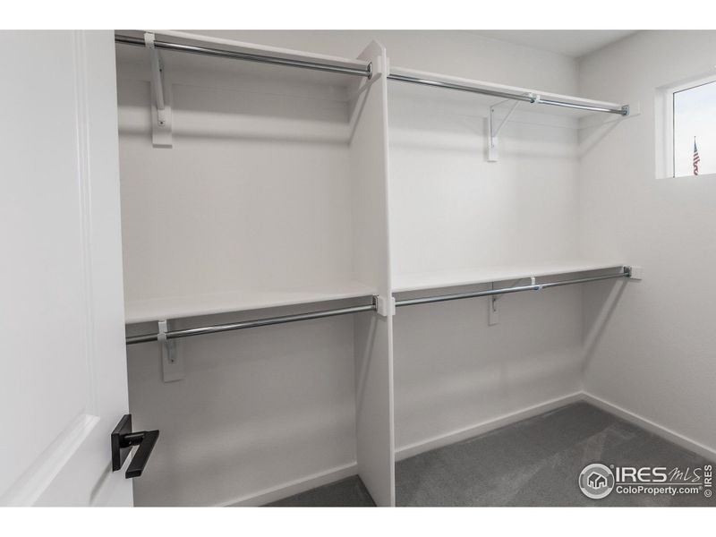 EXAMPLE PHOTO: MASTER BEDROOM WALK IN CLOSET