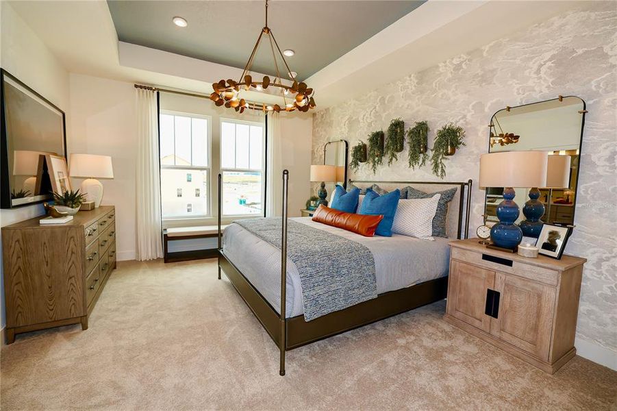 Furnished interior view inside a new home in Parkview at Hamlin, Winter Garden (Image 9).