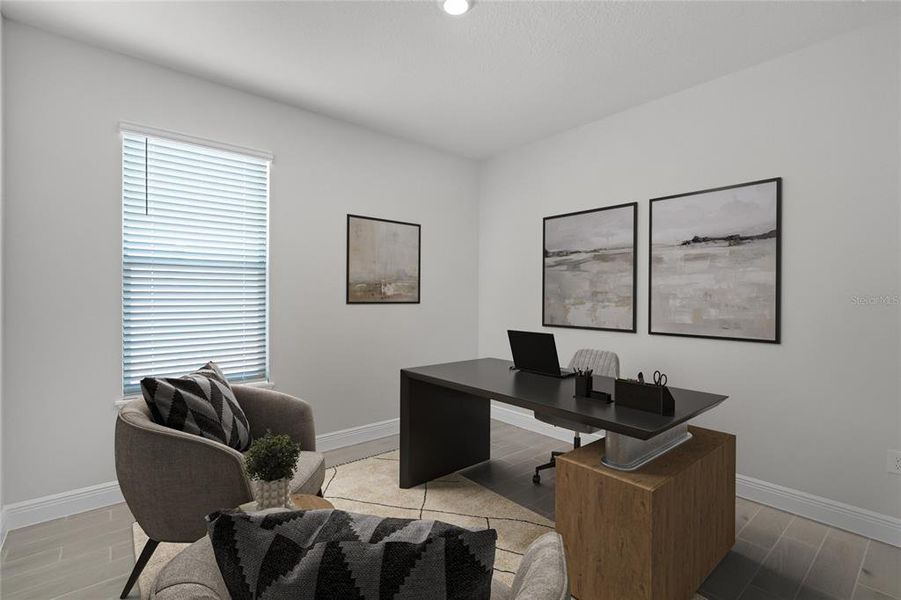 Furnished interior view inside a new home in Waterleigh, Winter Garden (Image 4). Furnished interior view inside a new home in Waterleigh, Winter Garden (Image 4).