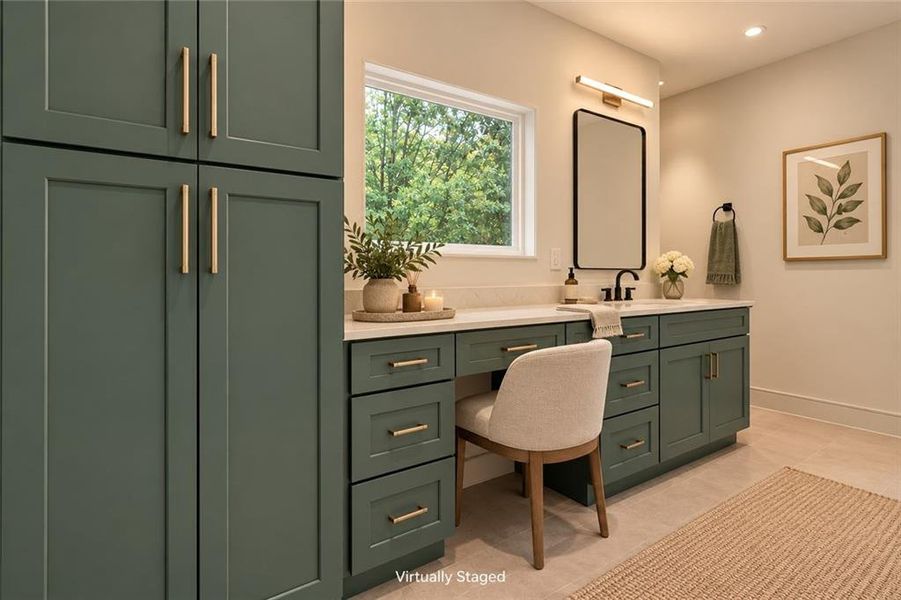 Furnished interior view inside a new home in , Dunwoody (Image 71).