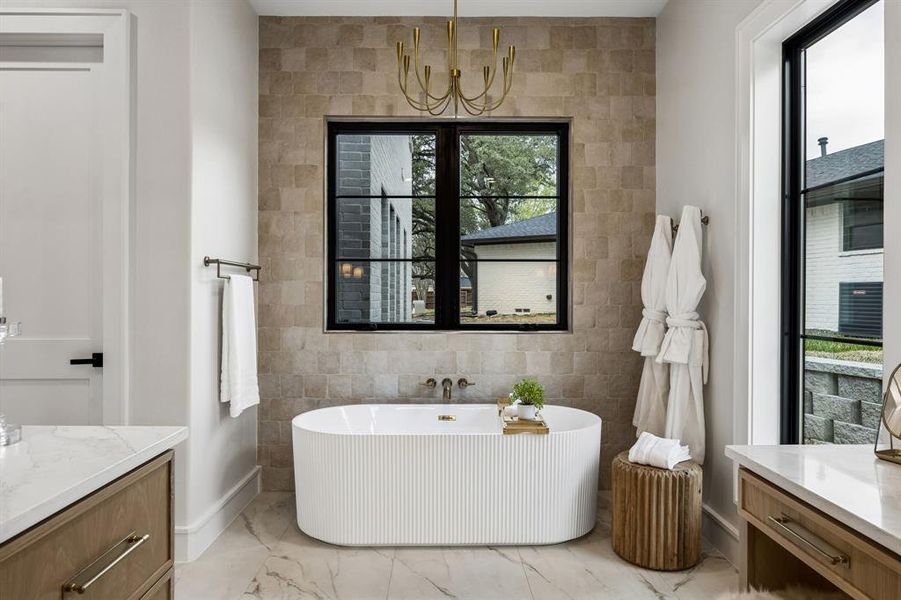 Furnished interior view inside a new home in , Dallas (Image 19). Furnished interior view inside a new home in , Dallas (Image 19).