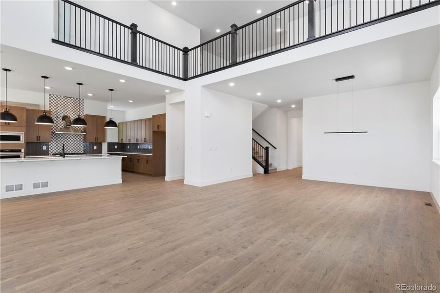 Furnished interior view inside a new home in Dillon Pointe - Journey, Broomfield (Image 10).