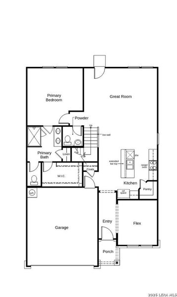 2D floor plan layout of this home in , San Antonio, TX (Image 3).