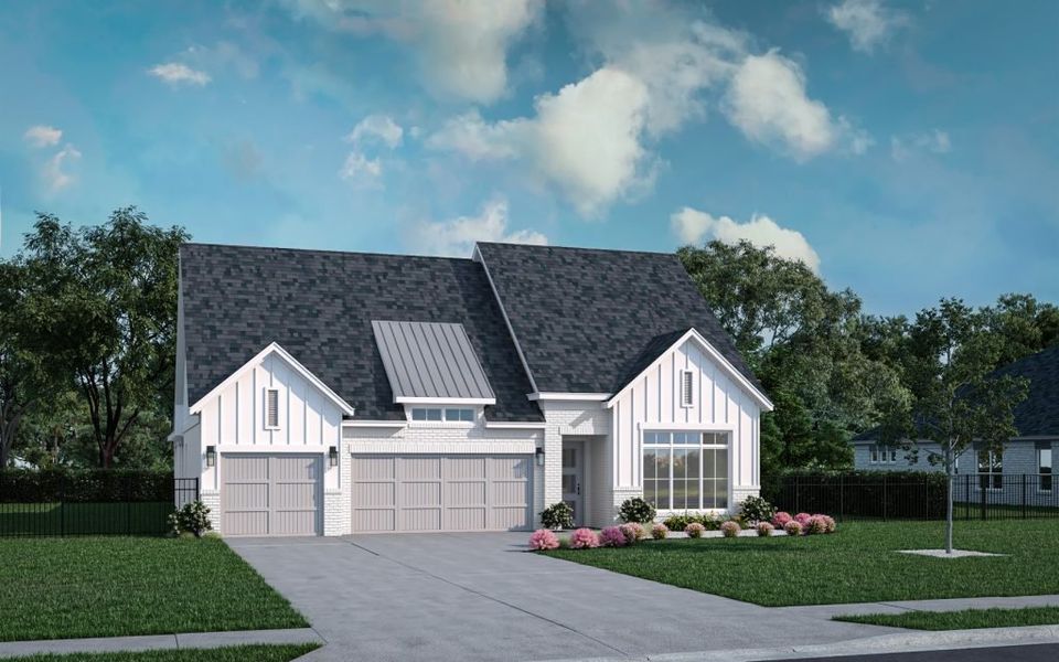 Representative exterior photo of a completed home built from the Breckenridge by Stonefield Homes in Rio Vista at Kelly Ranch, Aledo, TX (Image 29).