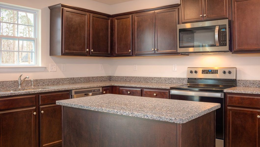 Representative furnished interior of a home built from the Harrison by D.R. Horton in Brookside Farms - The Meadows, Greer (Image 10).