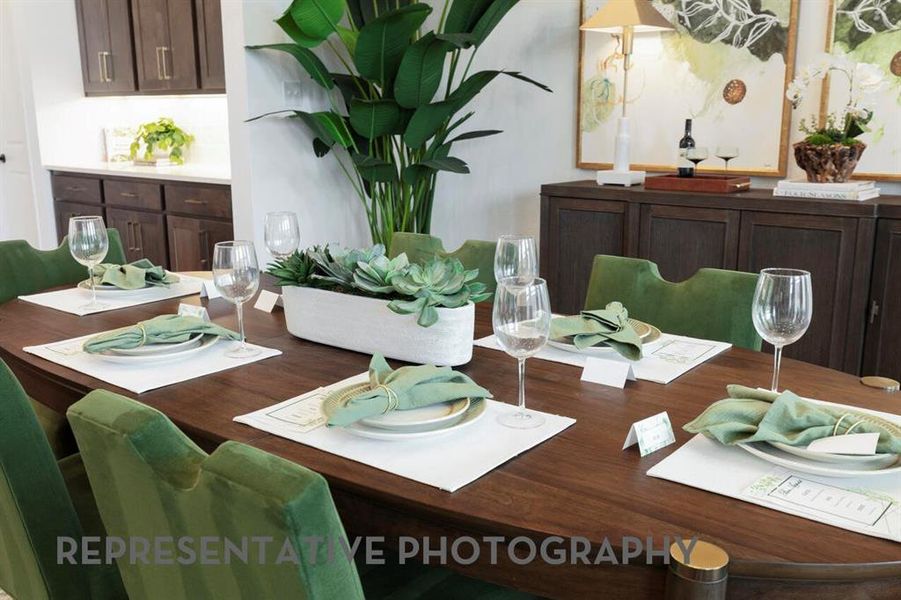 Furnished interior view inside a new home in Mosaic, Celina (Image 35).