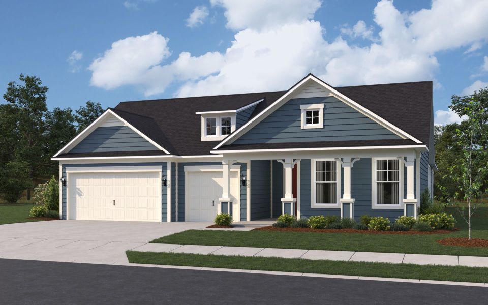 Representative exterior photo of a completed home built from the Renown by Pulte Homes in Terrapin Creek, Jacksonville, FL (Image 21). Representative exterior photo of a completed home built from the Renown by Pulte Homes in Terrapin Creek, Jacksonville, FL (Image 21).