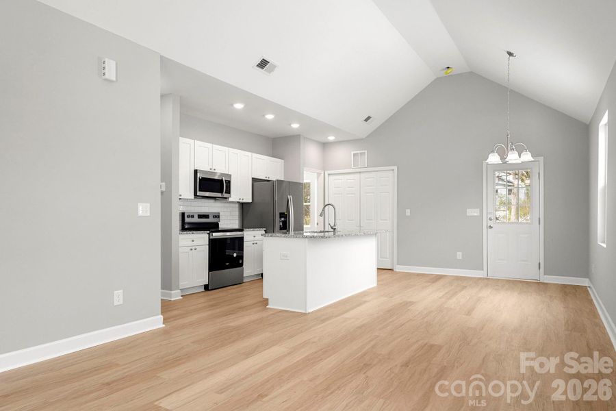 Furnished interior view inside a new home in , Statesville (Image 15).