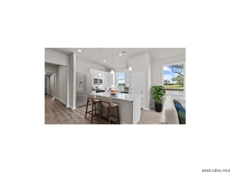 Furnished interior view inside a new home in Hunter's Ranch, San Antonio (Image 7). Furnished interior view inside a new home in Hunter's Ranch, San Antonio (Image 7).