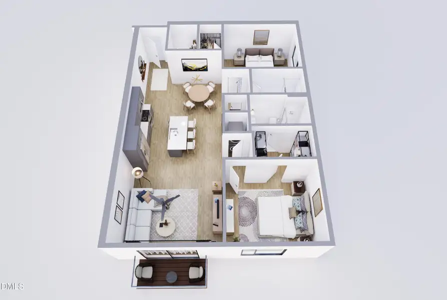 3D - Balcony View 3D - Balcony View