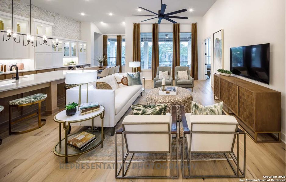 Furnished interior view inside a new home in Esperanza, Boerne (Image 5).