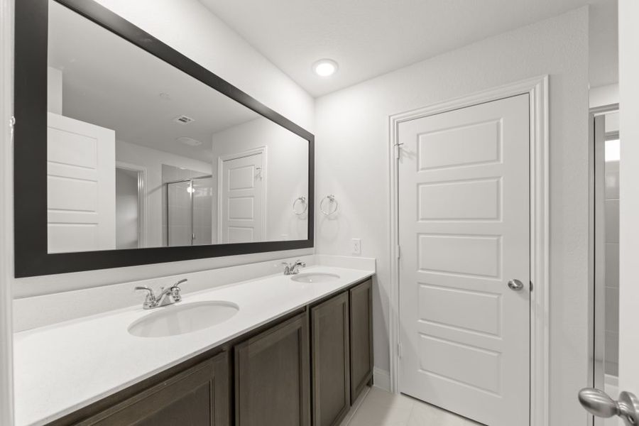 Front exterior of a new home in Sereno Oaks at Buckner Terrace, Dallas, TX, highlighting curb appeal (Image 23).