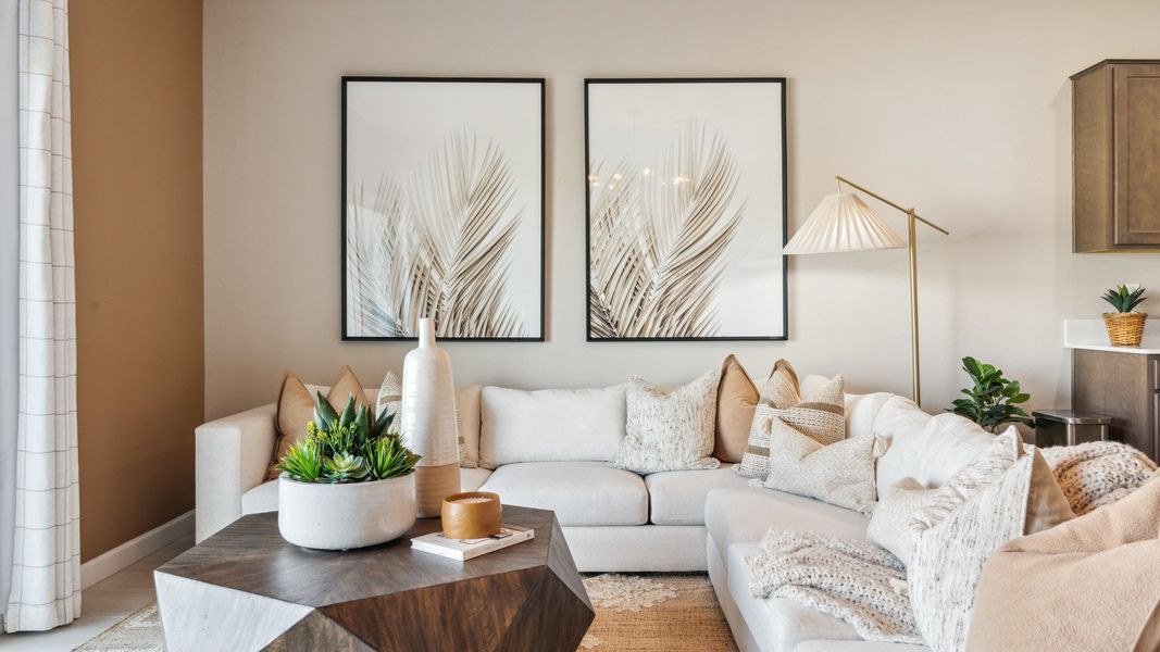 Furnished interior view inside a new home in Desert Moon Estates, Buckeye (Image 11).