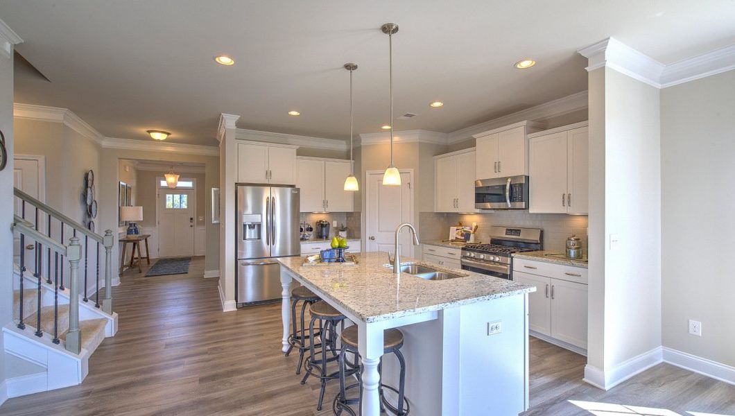 Furnished interior view inside a new home in Reserve at Tap Root Farms, Fletcher (Image 11).