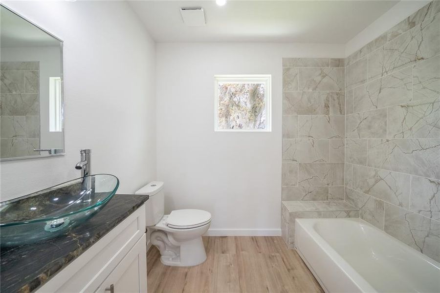 Furnished interior view inside a new home in , Williston (Image 8).