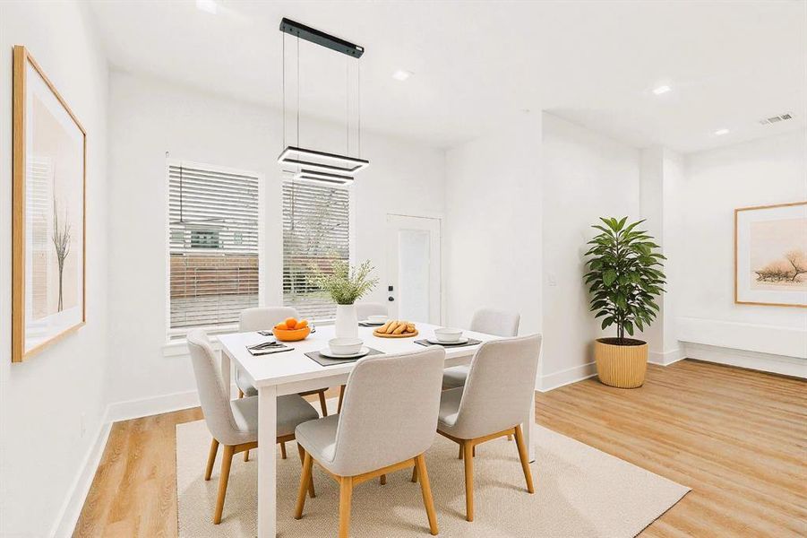 Furnished interior view inside a new home in , Dallas (Image 3). Furnished interior view inside a new home in , Dallas (Image 3).