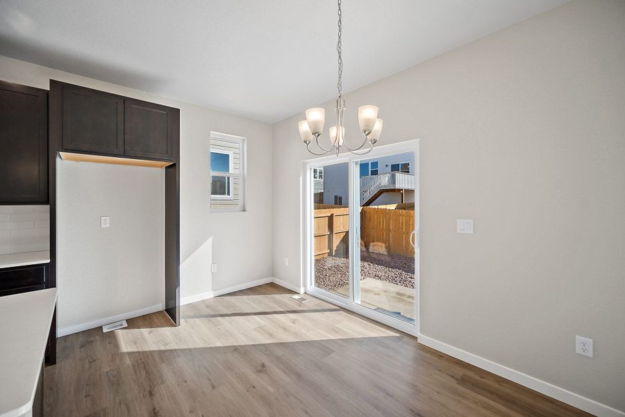 Spacious, unfurnished interior of a new home in Ridge at Lorson Ranch, Colorado Springs (Image 25).
