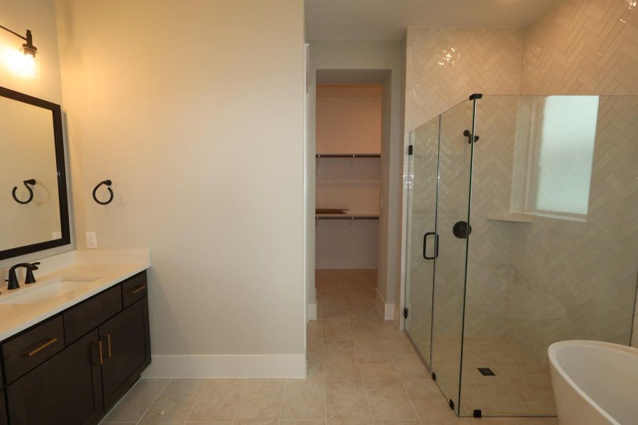 Furnished interior view inside a new home in Easthaven at Bridgeland Central - Horizon Collection, Cypress (Image 5).