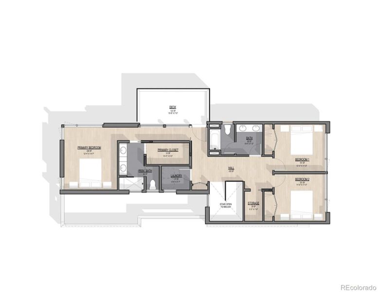 2D floor plan layout of this home in , Boulder, CO (Image 4).