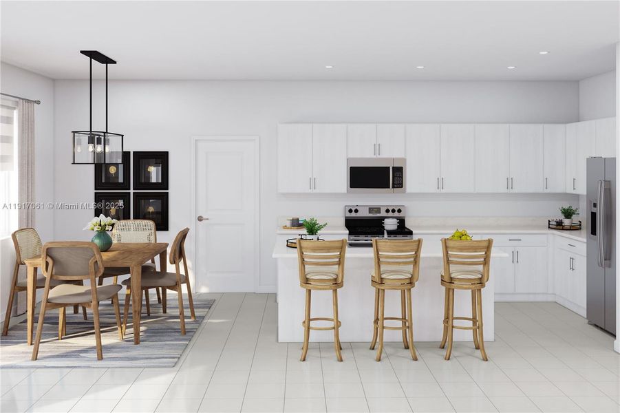 Furnished interior view inside a new home in Acacia Groves, Miami (Image 7).