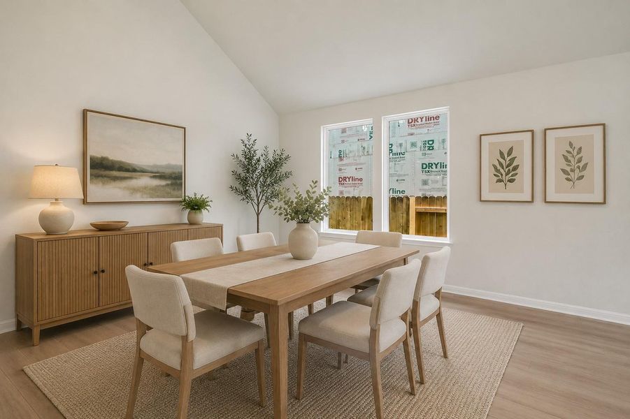 Virtually Staged Dining Area*