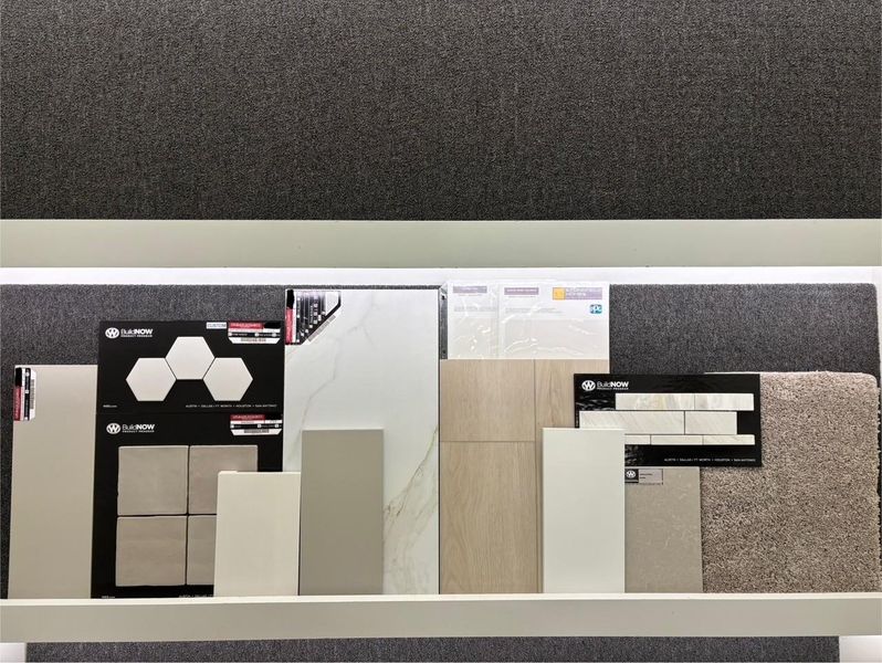 Sample of building materials used in homes in WaterStone, Montgomery (Image 40).