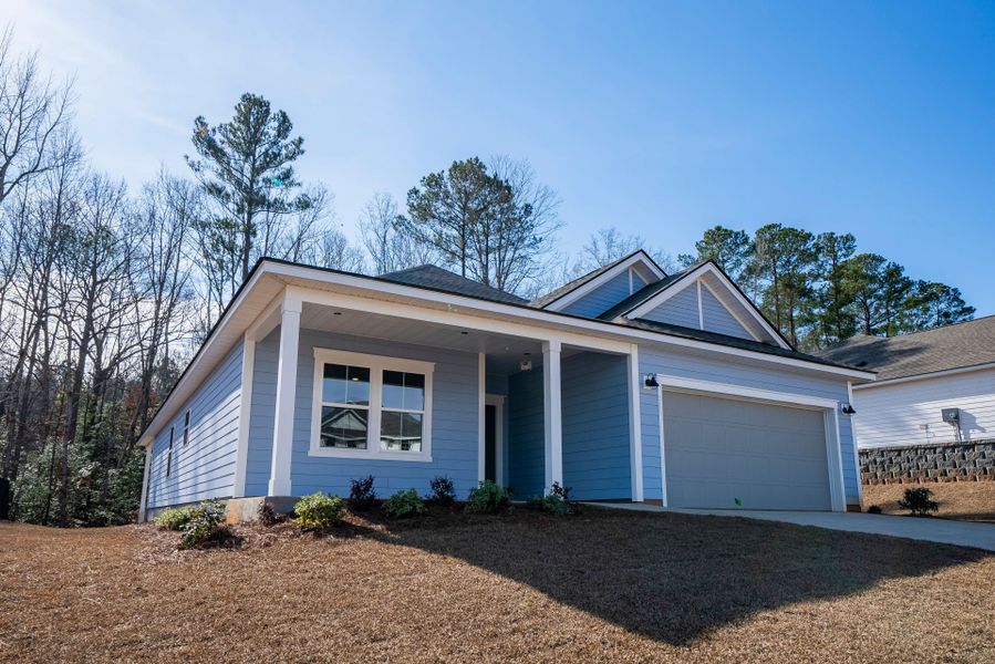 Front exterior of a new home in Carriage Estates, Lexington, SC, highlighting curb appeal (Image 2). Front exterior of a new home in Carriage Estates, Lexington, SC, highlighting curb appeal (Image 2).