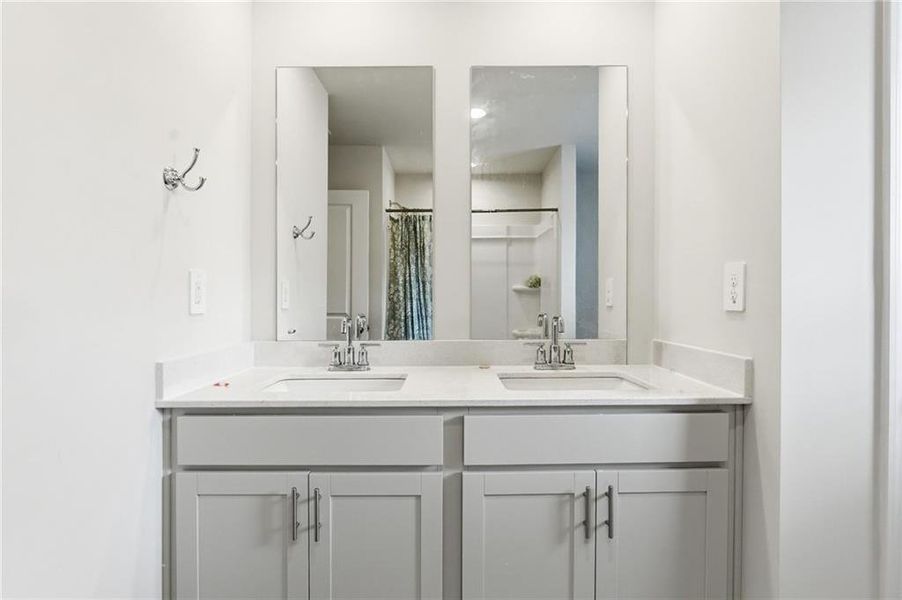 Furnished interior view inside a new home in Vistas at Towne Mill, Canton (Image 44).