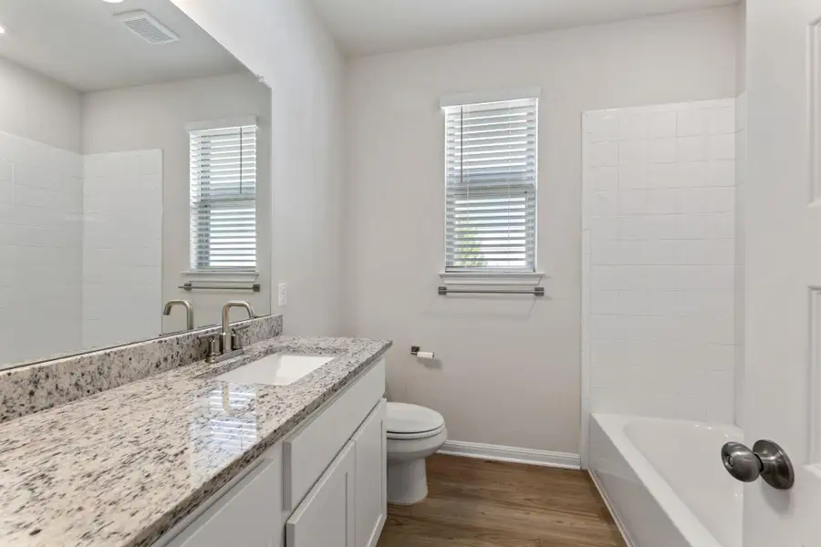 Furnished interior view inside a new home in The Ridge at Trinity Ranch, Elgin (Image 9). Furnished interior view inside a new home in The Ridge at Trinity Ranch, Elgin (Image 9).