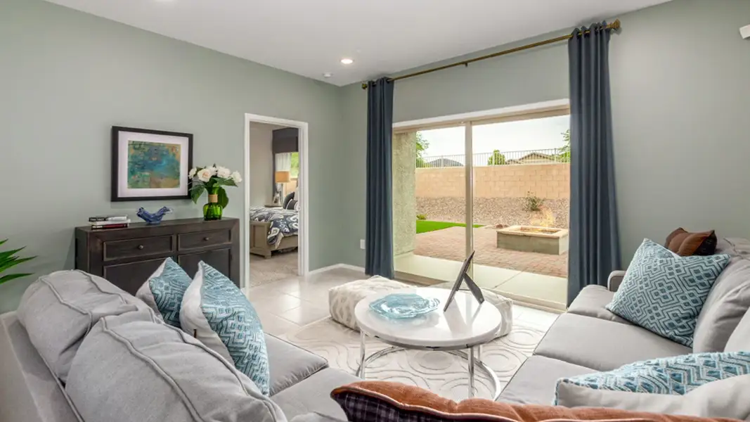 Furnished interior view inside a new home in Blackhawk, Tucson (Image 10). Furnished interior view inside a new home in Blackhawk, Tucson (Image 10).