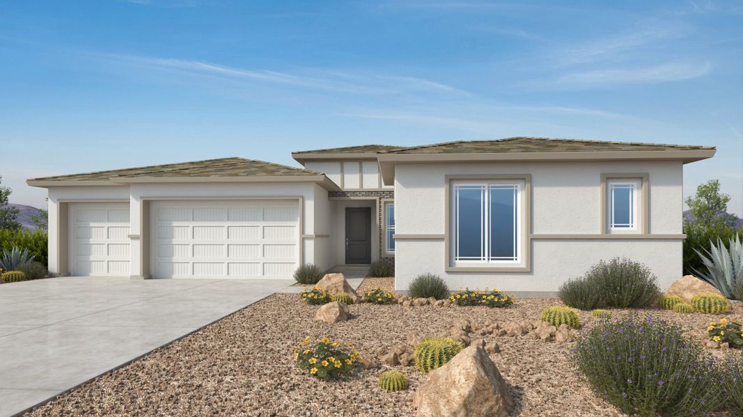 Front exterior of a home in the Verdin Summit Collection community, located in Phoenix, AZ (Image 7).